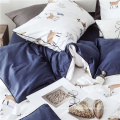 100% cotton christmas bedding set for kids deer pattern duvet cover set